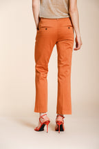 New York Trumpet women's chino pants in stretch satin slim fit