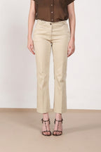 New York Trumpet pantalon chino femme en satin stretch slim fit