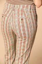 New York Trumpet Pantalon chino femme en piqué avec imprimé slim fit