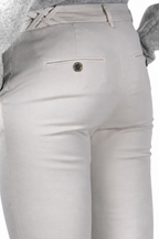 New York Trumpet pantalon chino femme en gabardine, coupe slim ①