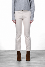 New York Trumpet pantalon chino femme en gabardine, coupe slim ①