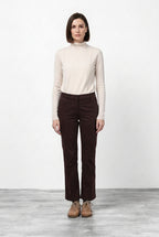 New York Trumpet pantalone chino donna in gabardina slim fit ①