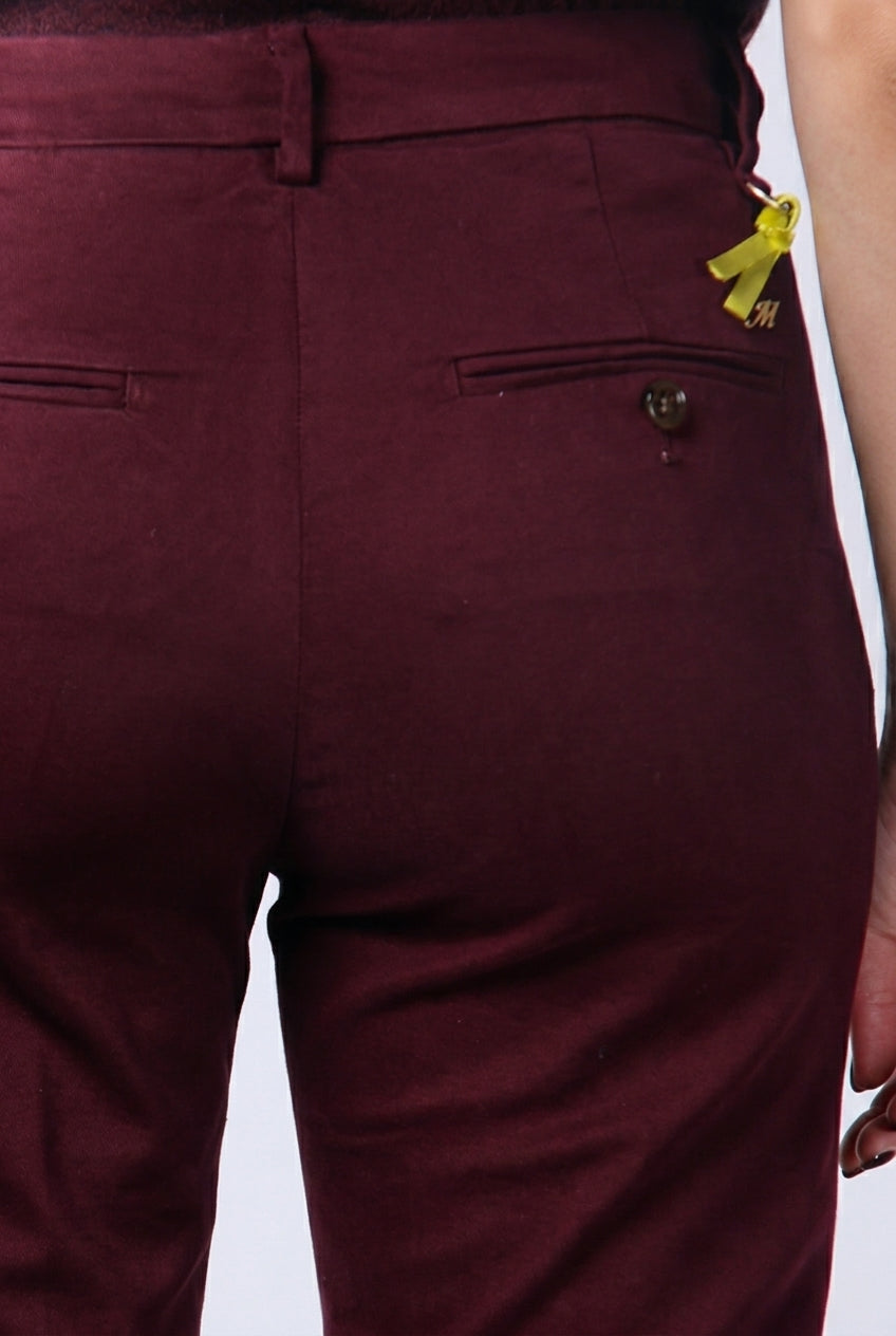 New York Trumpet pantalone chino donna in gabardina slim fit ①