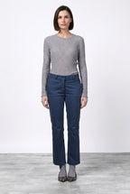 New York Trumpet pantalone chino donna in gabardina slim fit ①