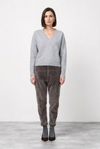 Malibu Jogger City pantalon chino femme en velours à grosses côtes relaxed fit
