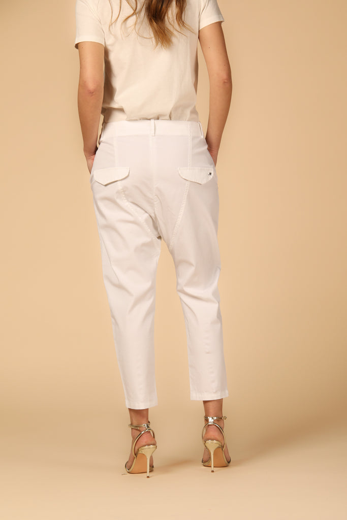 Image 5 of  Women's Mason's Malibu Model Jogger Chinos in White, Relaxed Fit