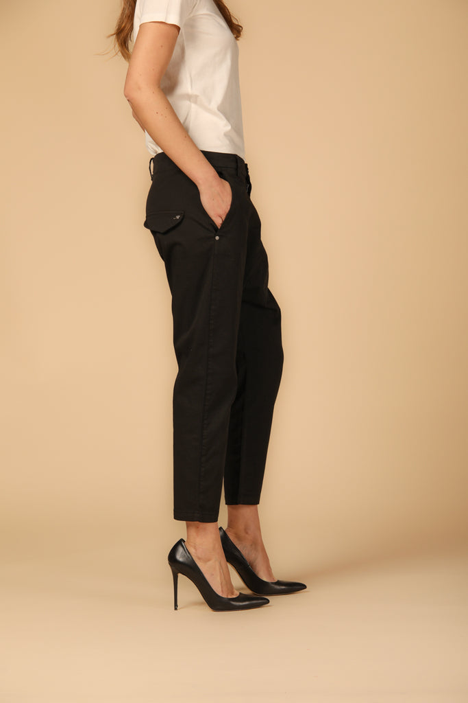 Image 2 of Women's Malibu Model Chino Pants in Black, Relaxed Fit