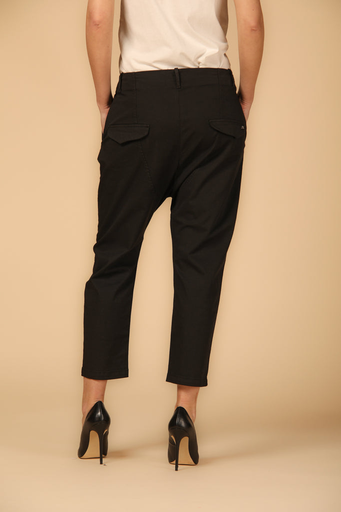 Image 4 of Women's Malibu Model Chino Pants in Black, Relaxed Fit