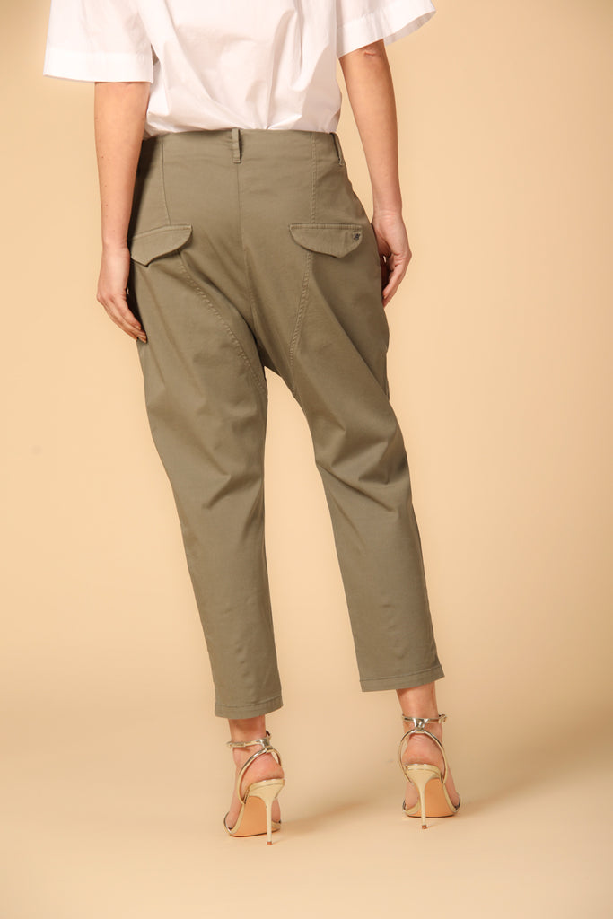 Image 5 of Women's Military Green Malibu Jogger Chino Pants, Relaxed Fit."