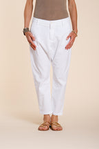 Malibu Jogger pantalon chino femme en gabardine carrot fit