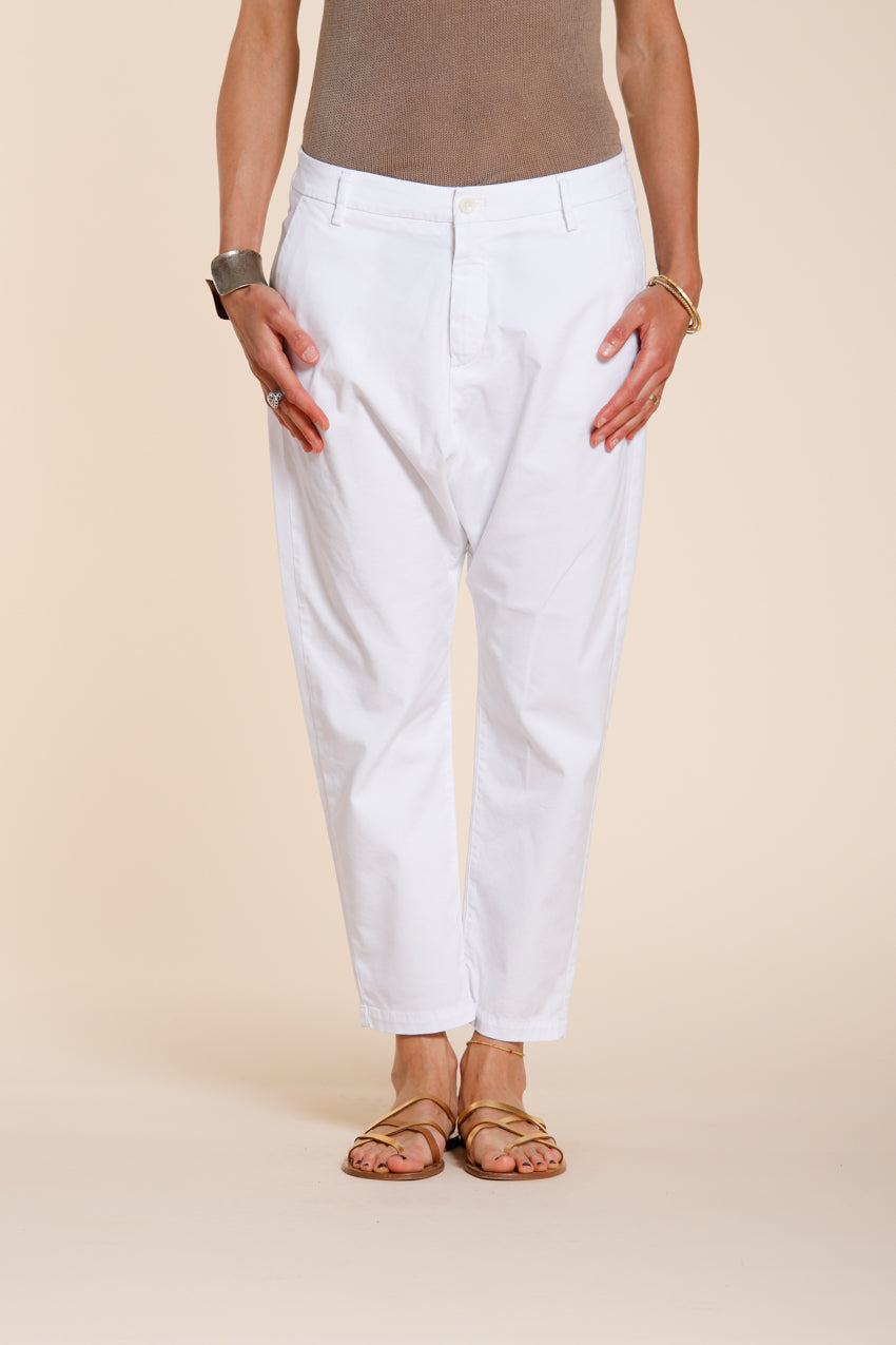 Malibu Jogger women's chino pants in gabardine carrot fit