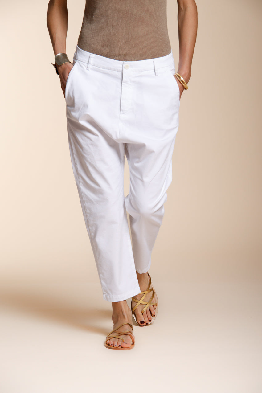 Malibu Jogger women's chino pants in gabardine carrot fit