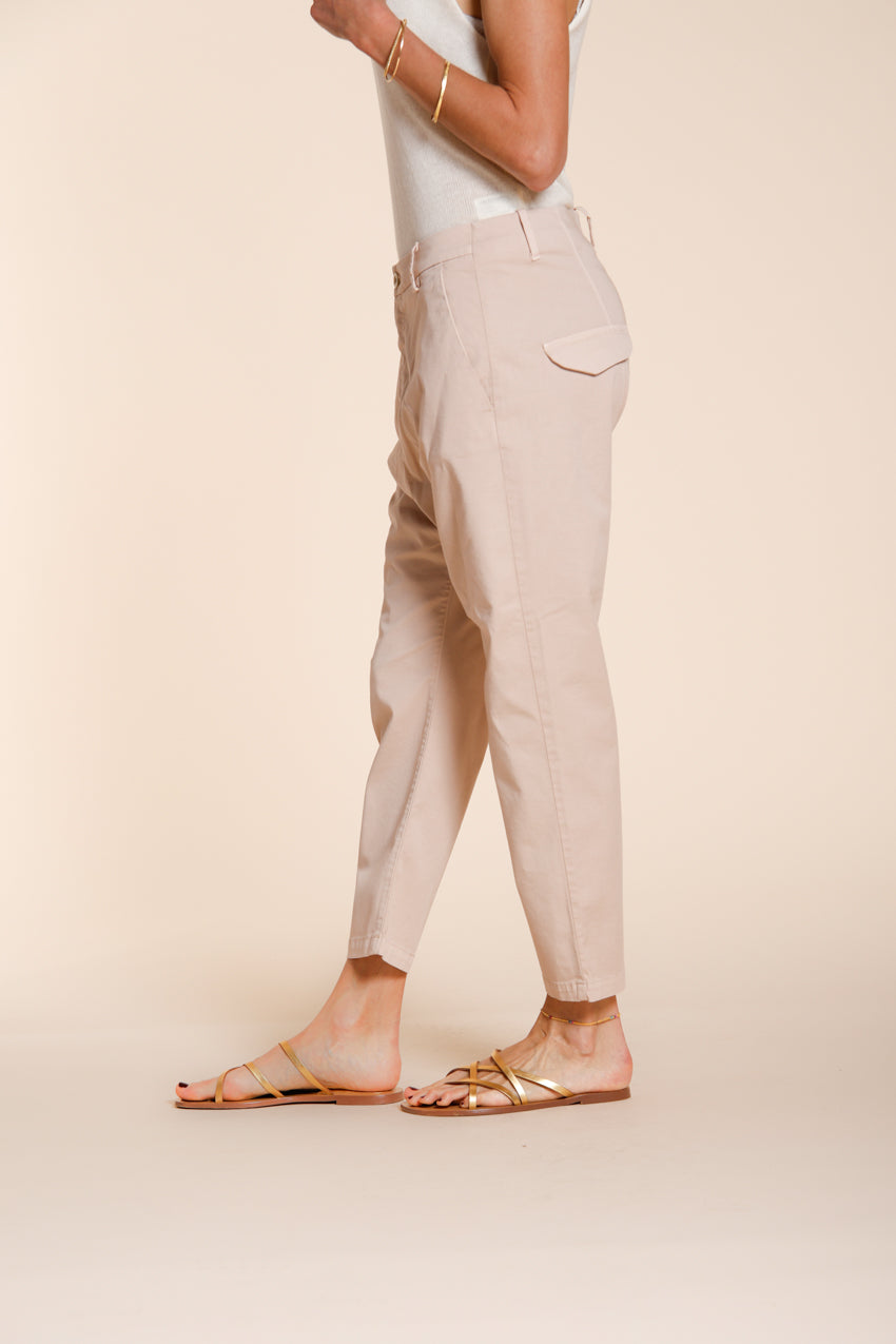 Malibu Jogger women's chino pants in gabardine carrot fit