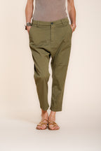 Malibu Jogger women's chino pants in gabardine carrot fit
