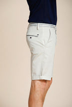 Torino Summer Herren Chino Bermuda aus Stretch-Satin slim fit