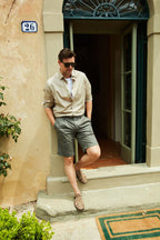 New York 2 Pinces bermuda chino homme en twill stretch regular fit