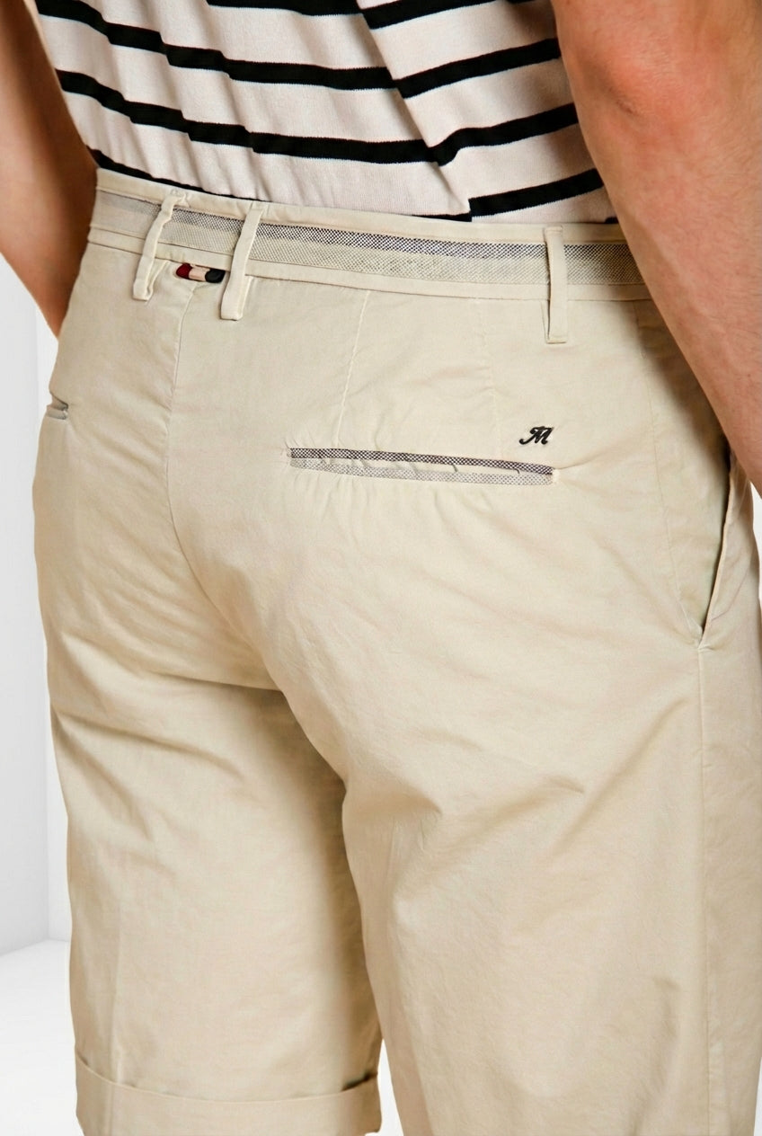 Torino City bermuda chino homme en gabardine stretch regular fit