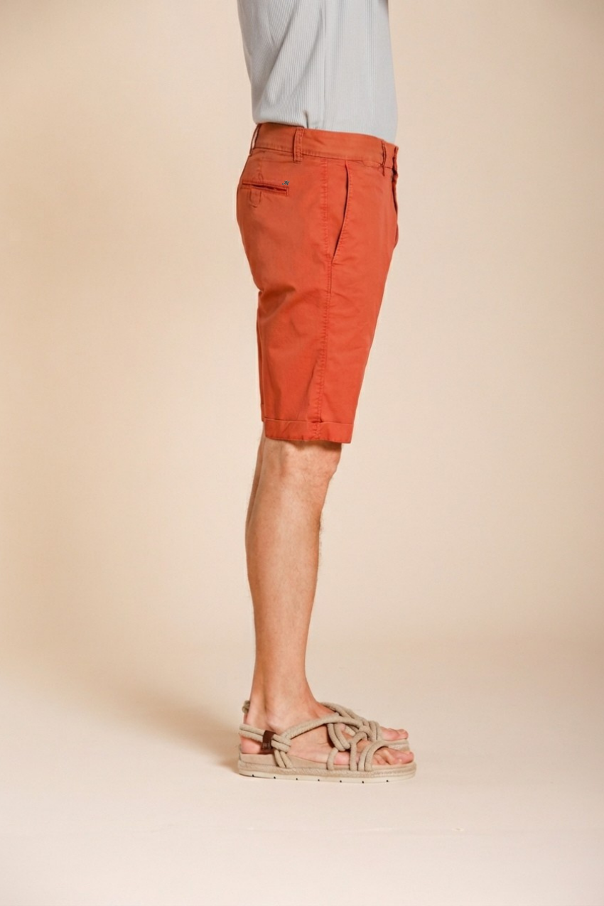 London bermuda chino uomo in gabardina stretch regular fit ①