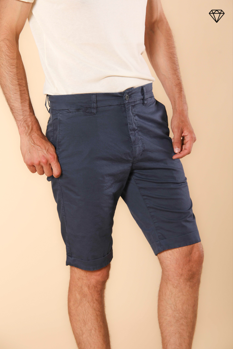 London men's chino bermuda shorts in Pima cotton Regular fit ①