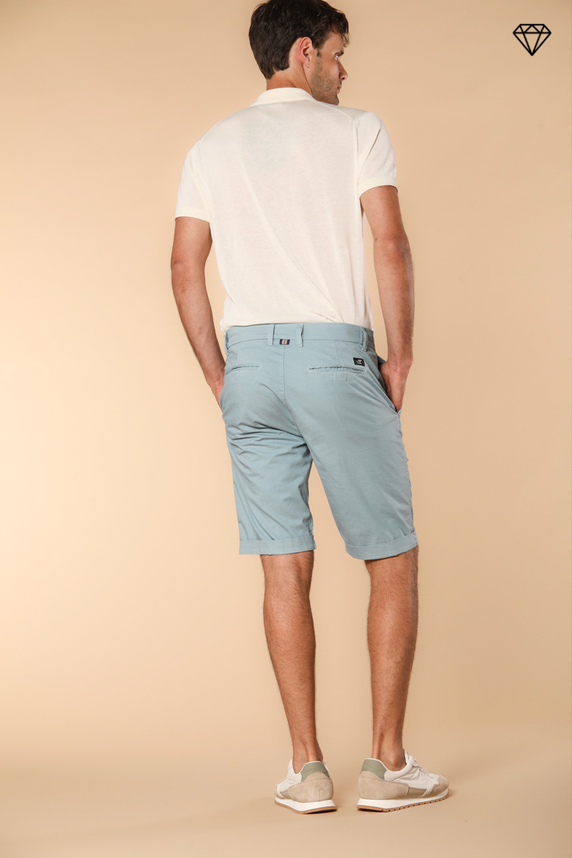 London men's chino bermuda shorts in Pima Cotton regular fit  ①