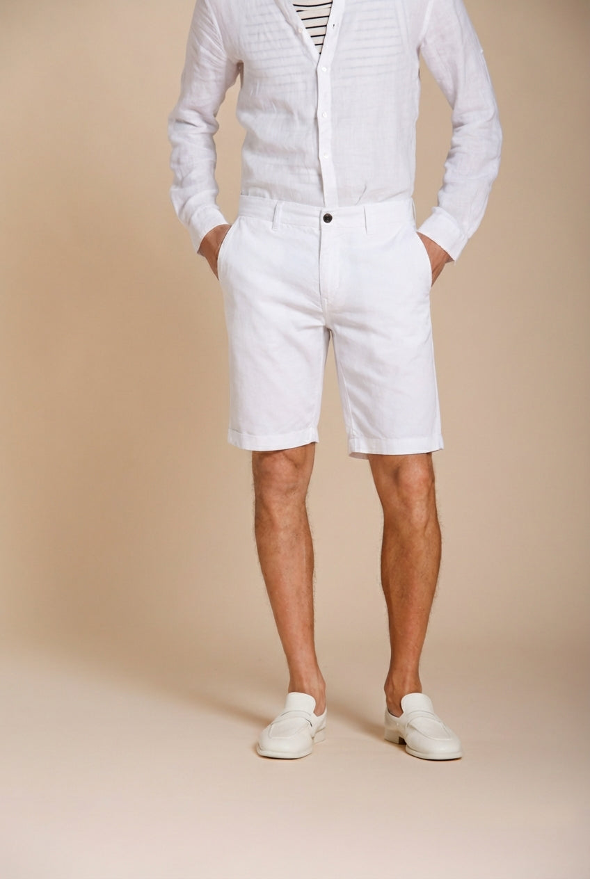 London bermuda chino homme en gabardine stretch regular fit ①