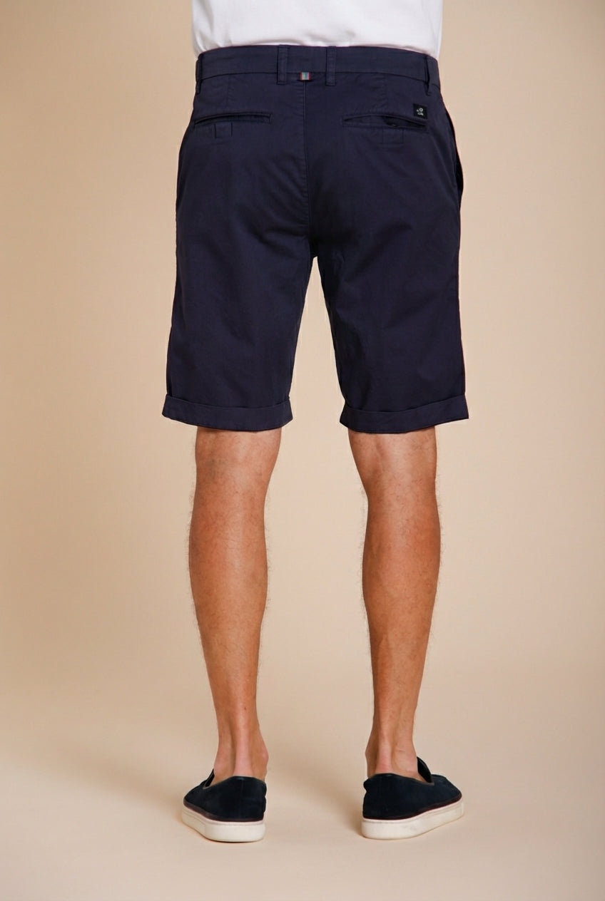 London bermuda chino uomo in gabardina stretch regular fit ①