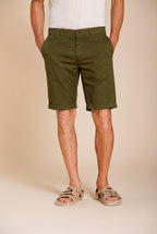 London Herren Chino Bermuda aus Stretch-Gabardine regular fit ①