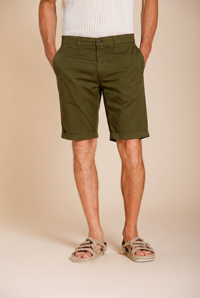 London bermuda chino homme en gabardine stretch regular fit ①