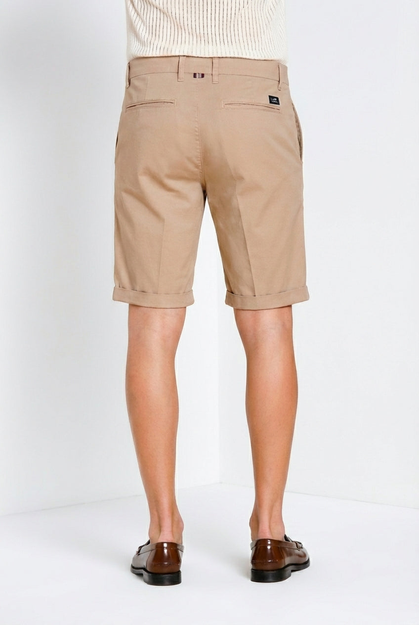 London bermuda chino homme en gabardine stretch regular fit ①