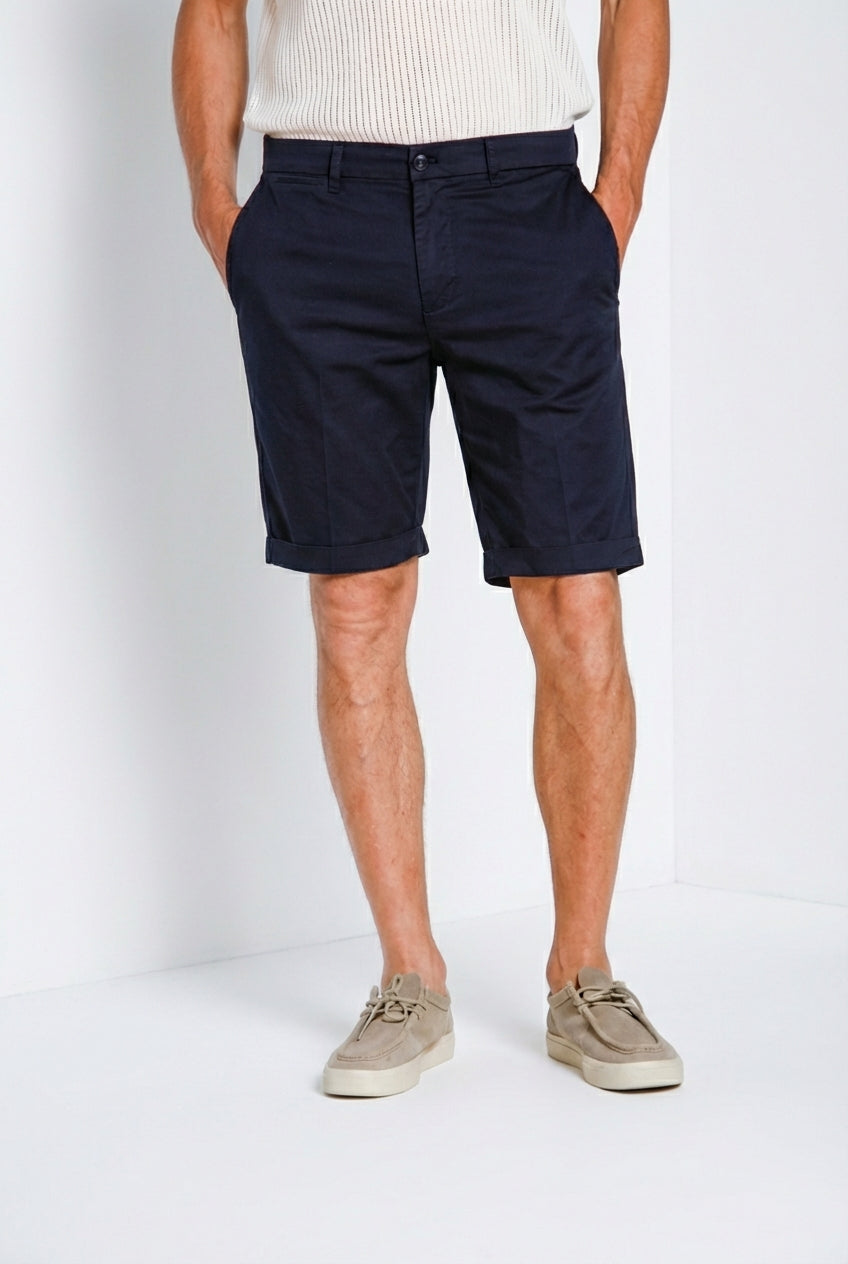 London Herren Chino Bermuda aus Stretch-Gabardine regular fit ①