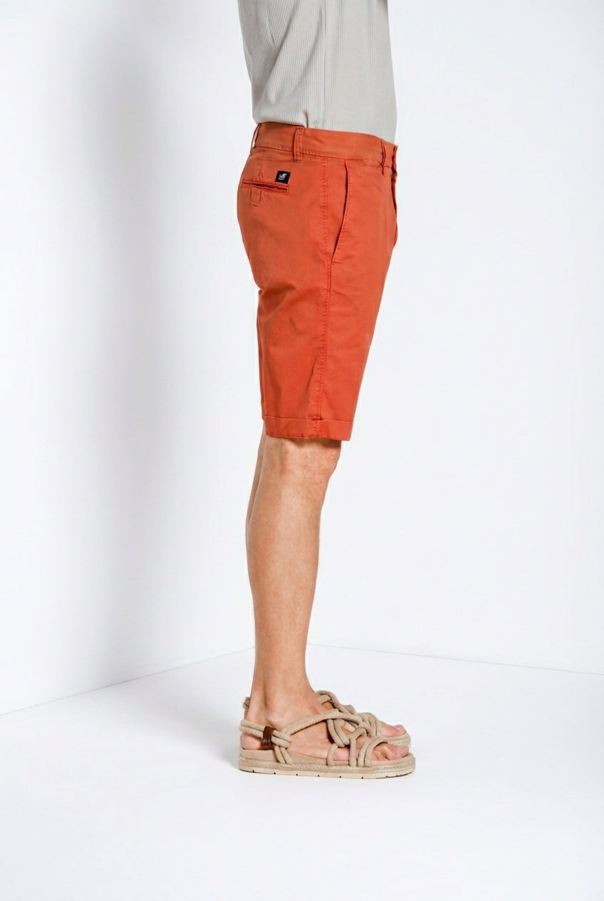 London bermuda chino homme en gabardine stretch regular fit ①