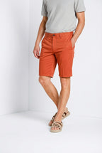 London bermuda chino homme en gabardine stretch regular fit ①