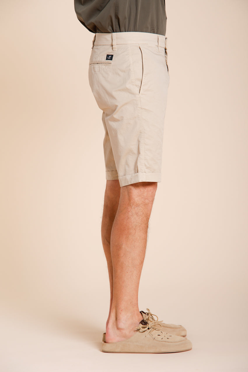 London bermuda chino uomo in gabardina stretch regular fit ①