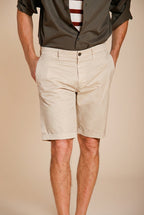 London men's chino bermuda in stretch gabardine regular fit ①