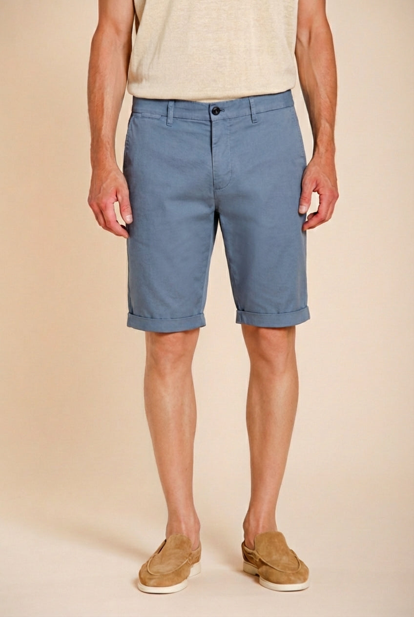 London bermuda chino homme en gabardine stretch regular fit ①