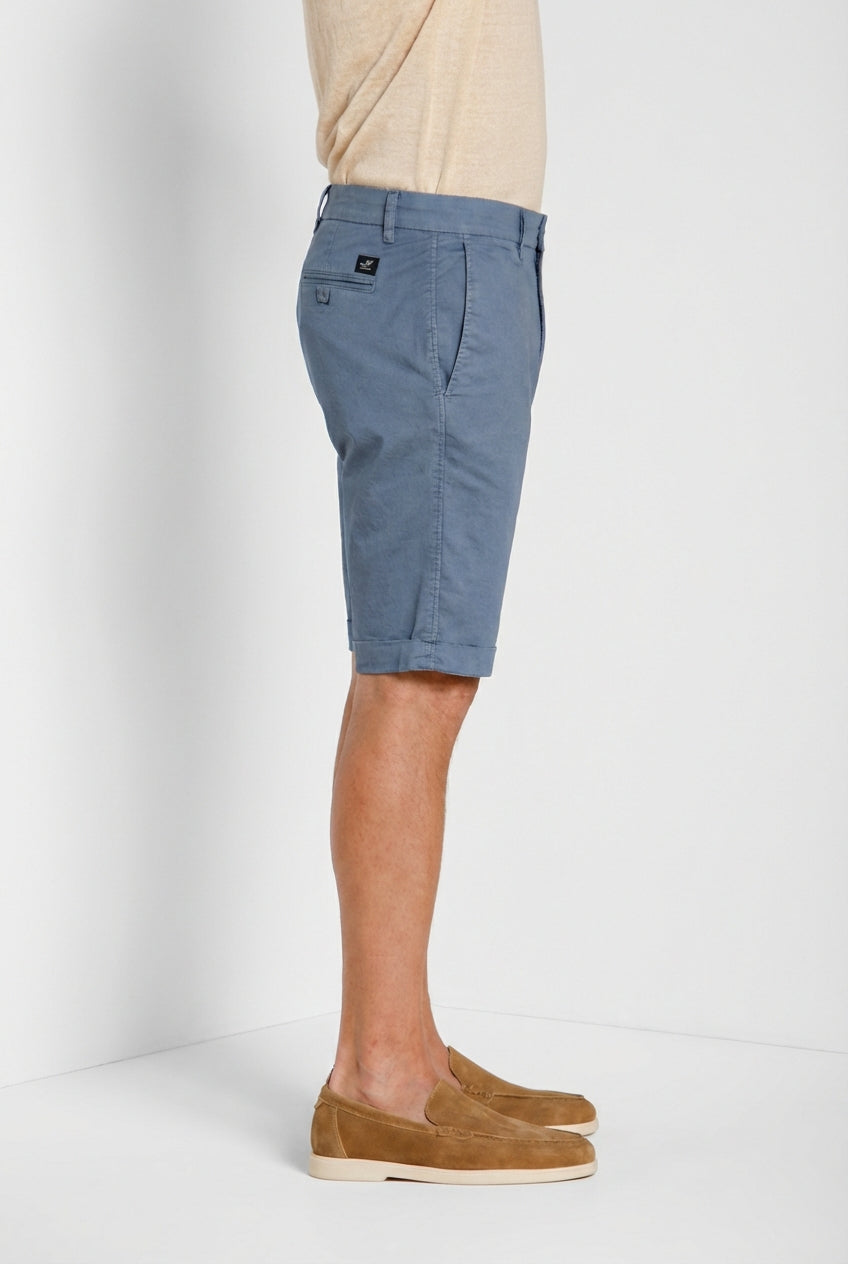 London bermuda chino homme en gabardine stretch regular fit ①