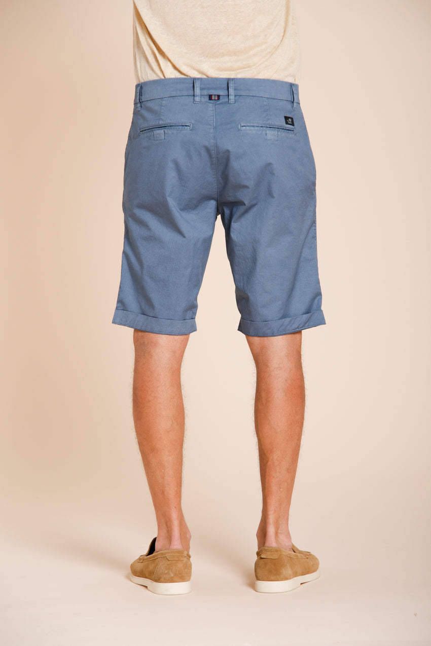 London men's chino bermuda in stretch gabardine regular fit ①