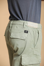 Chile Golf men's cargo jogger bermuda shorts in stretch jersey, Slim Fit