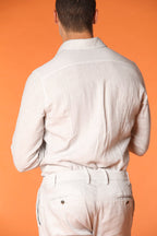 Torino camicia uomo a manica lunga in lino