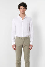 Torino camicia uomo in tela lino ①