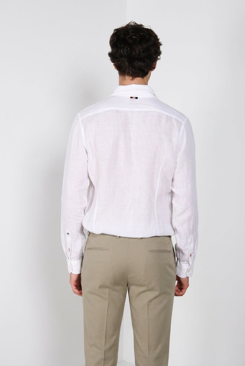 Torino camicia uomo in tela lino ①