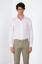 Torino camicia uomo in tela lino ①