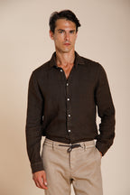 Torino chemise homme en toile de lin ①