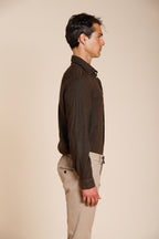 Torino chemise homme en toile de lin ①