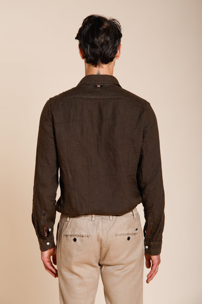 Torino chemise homme en toile de lin ①