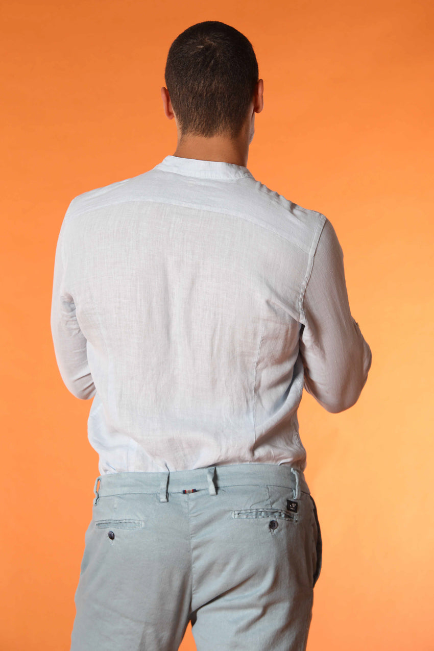 Porto camicia uomo a manica lunga in lino