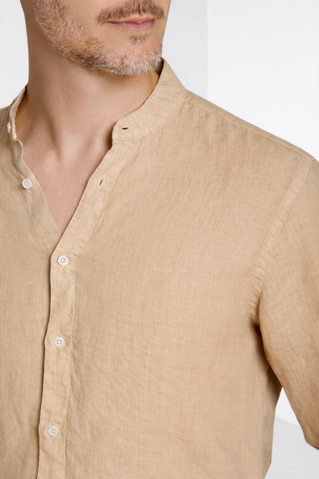 Porto chemise homme en toile de lin ①
