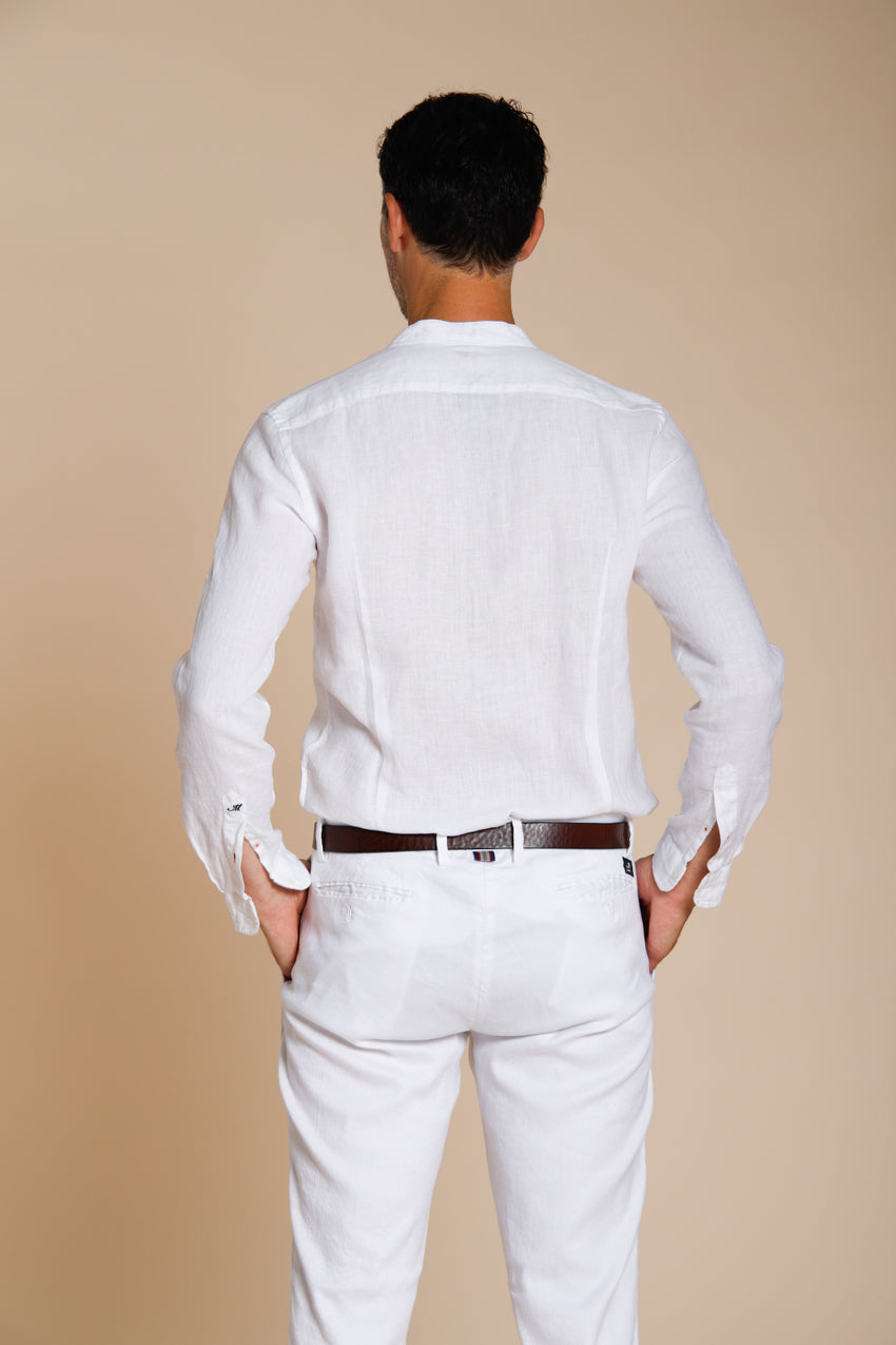 Porto chemise homme en toile de lin ①