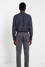 Porto camicia uomo in tela lino ①