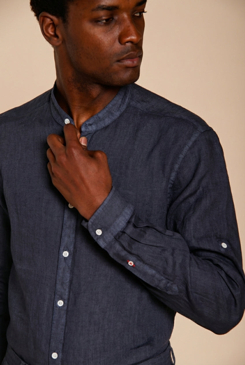 Porto chemise homme en toile de lin ①